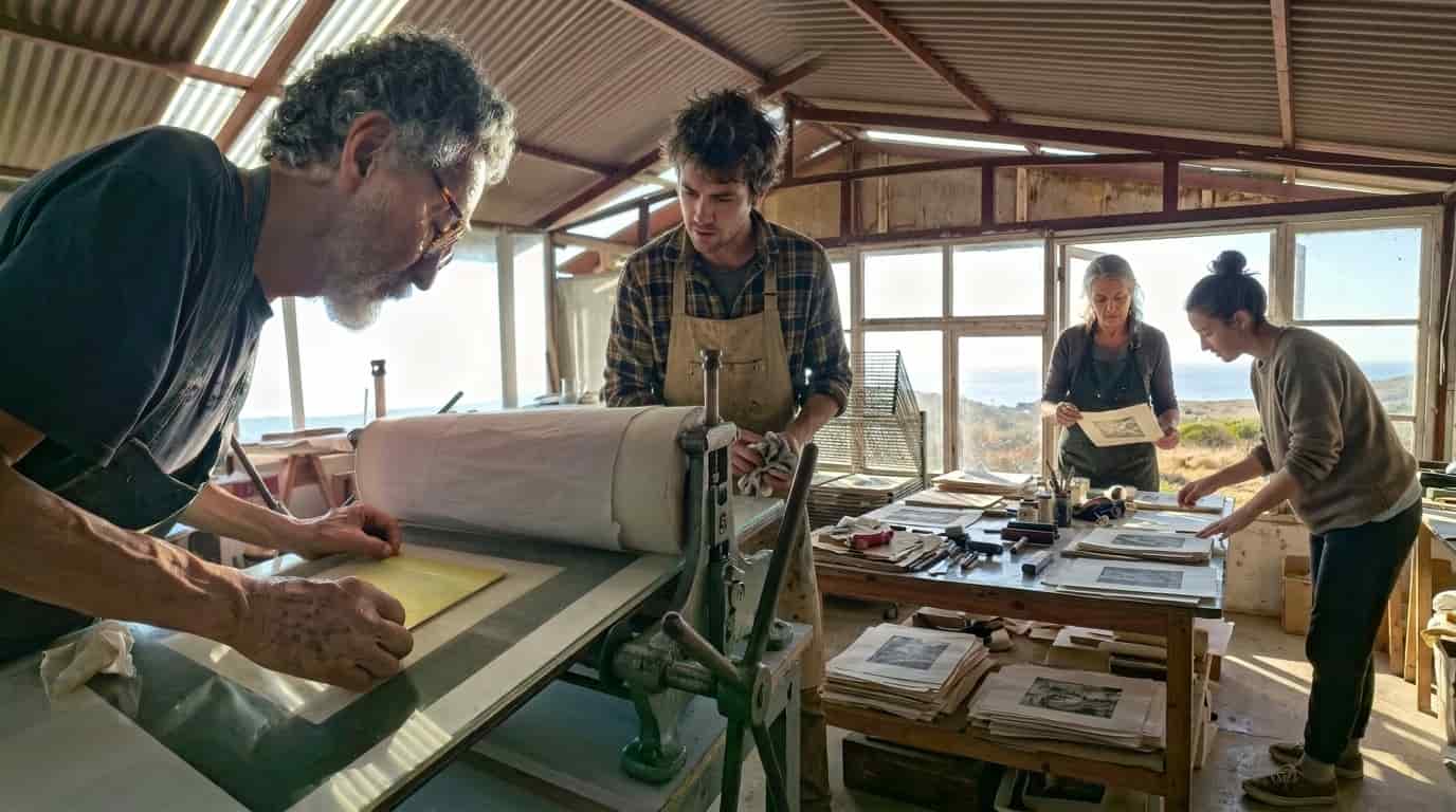 Prensa de grabado y tórculo